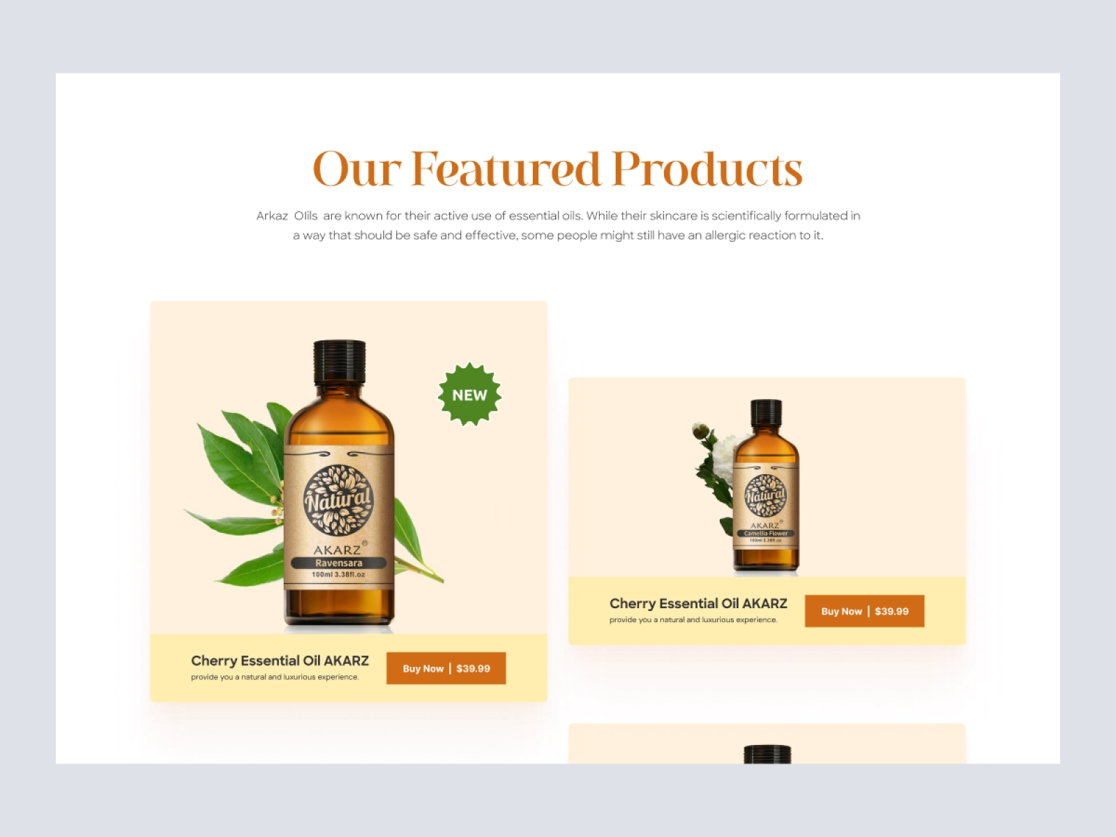 Akarz - Shopify Cosmetics and Beauty Store for Adobe XD - screen 3