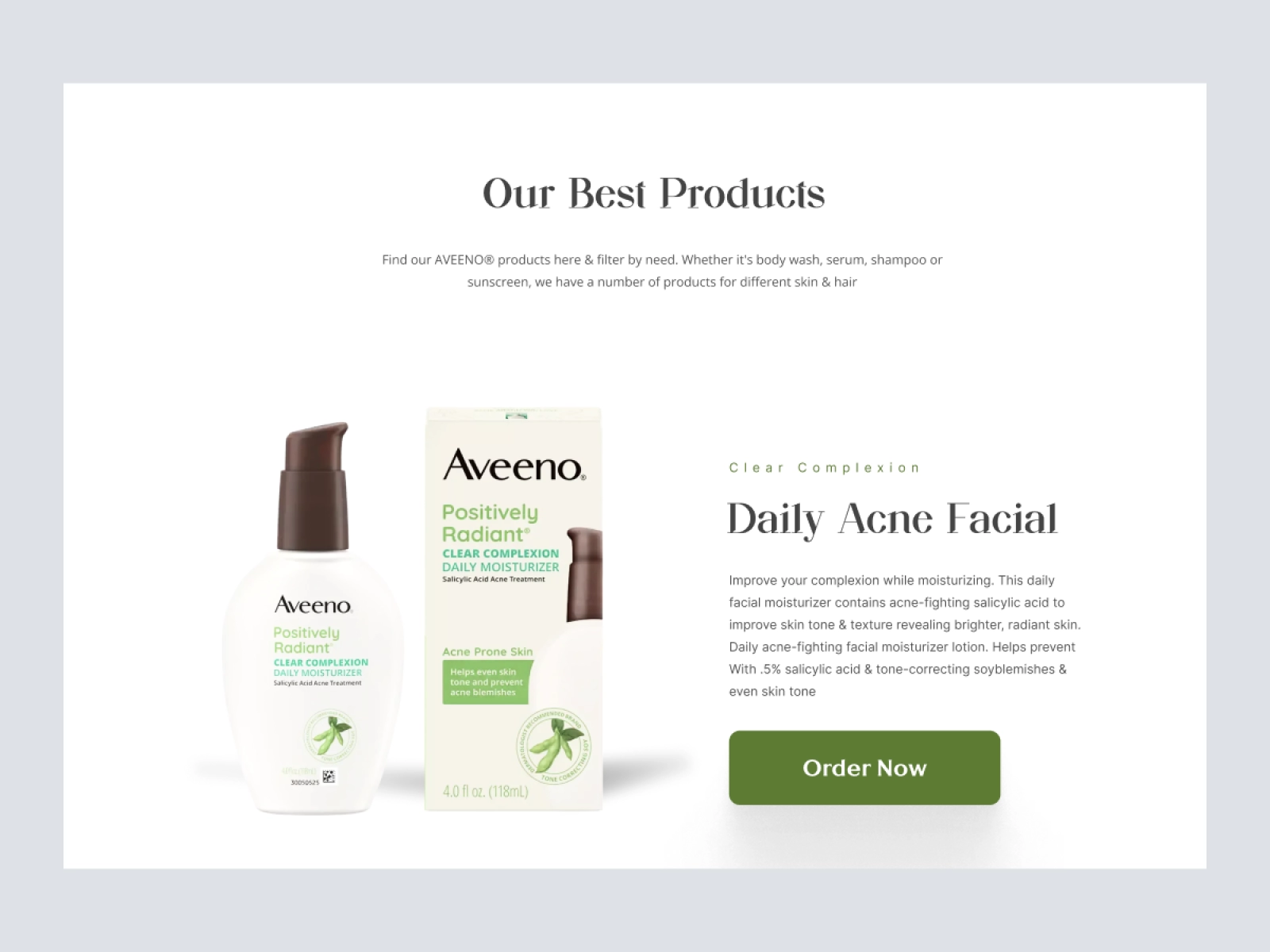 Aveeno - Cosmetics and Beauty Store for Adobe XD - screen 3