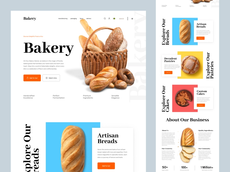 Download Bakery Shopify Store Design for Adobe XD