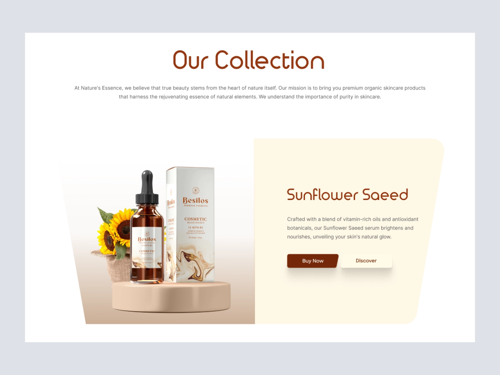 Besilos - Cosmetics Store Shopify Website Design for Adobe XD - screen 3