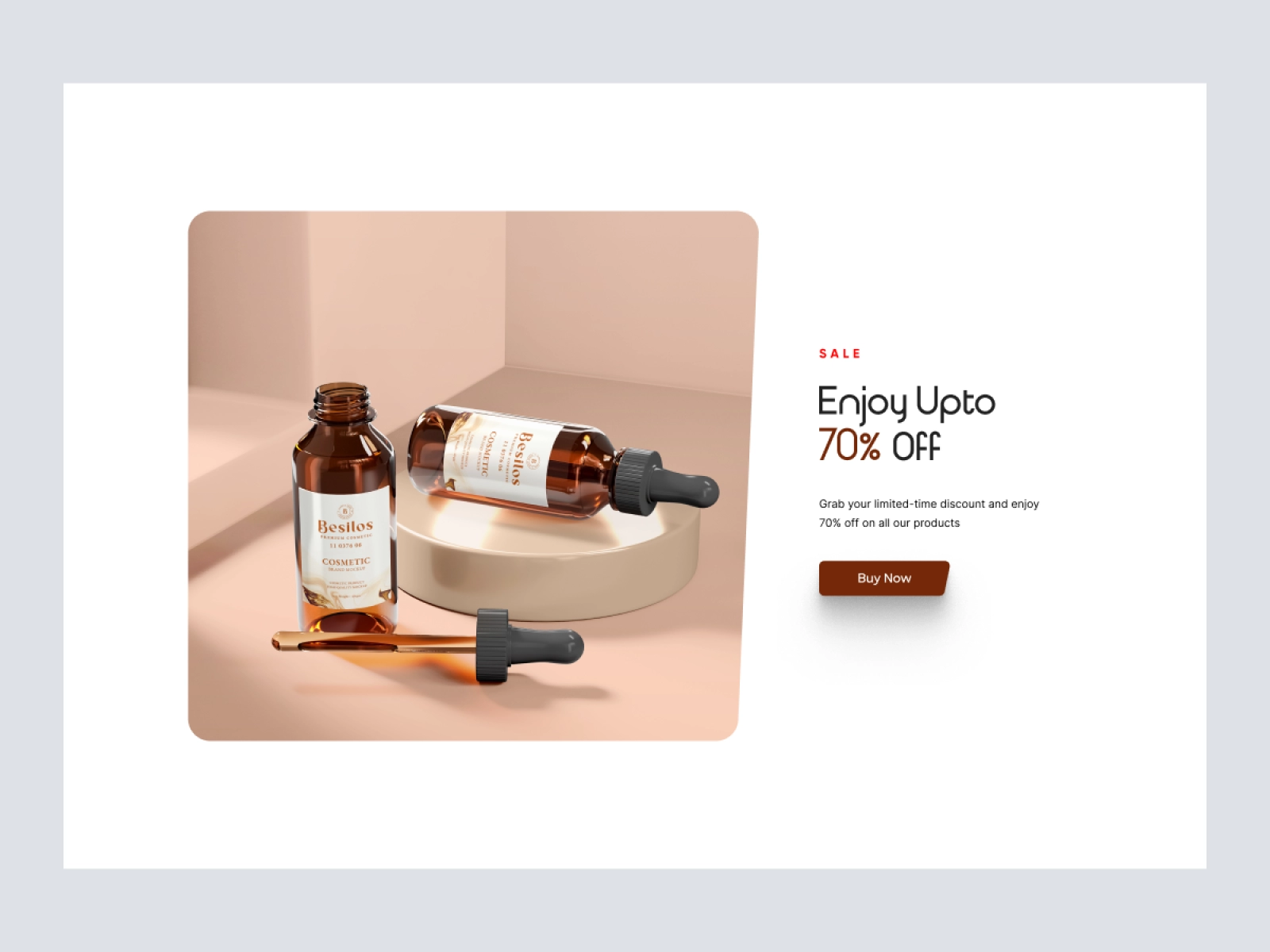 Besilos - Cosmetics Store Shopify Website Design for Adobe XD - screen 6