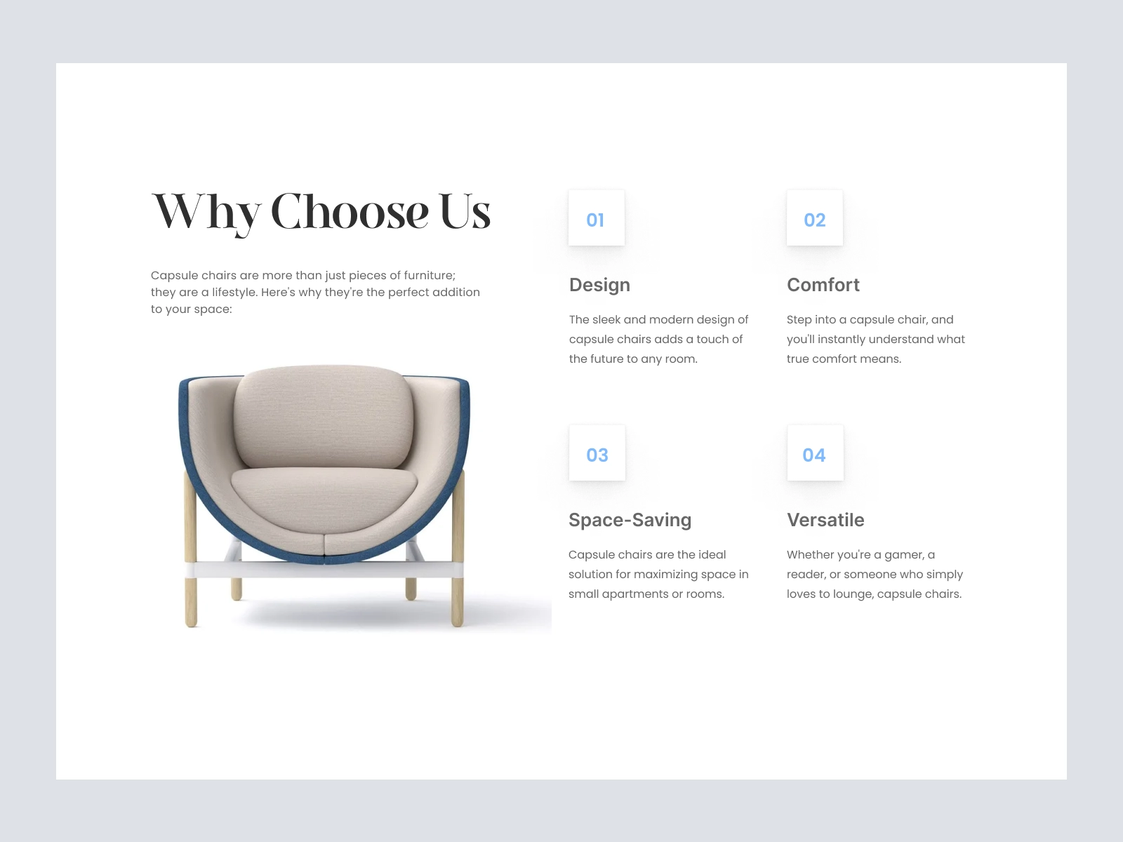 Casala - Furniture Store Design for Adobe XD - screen 2