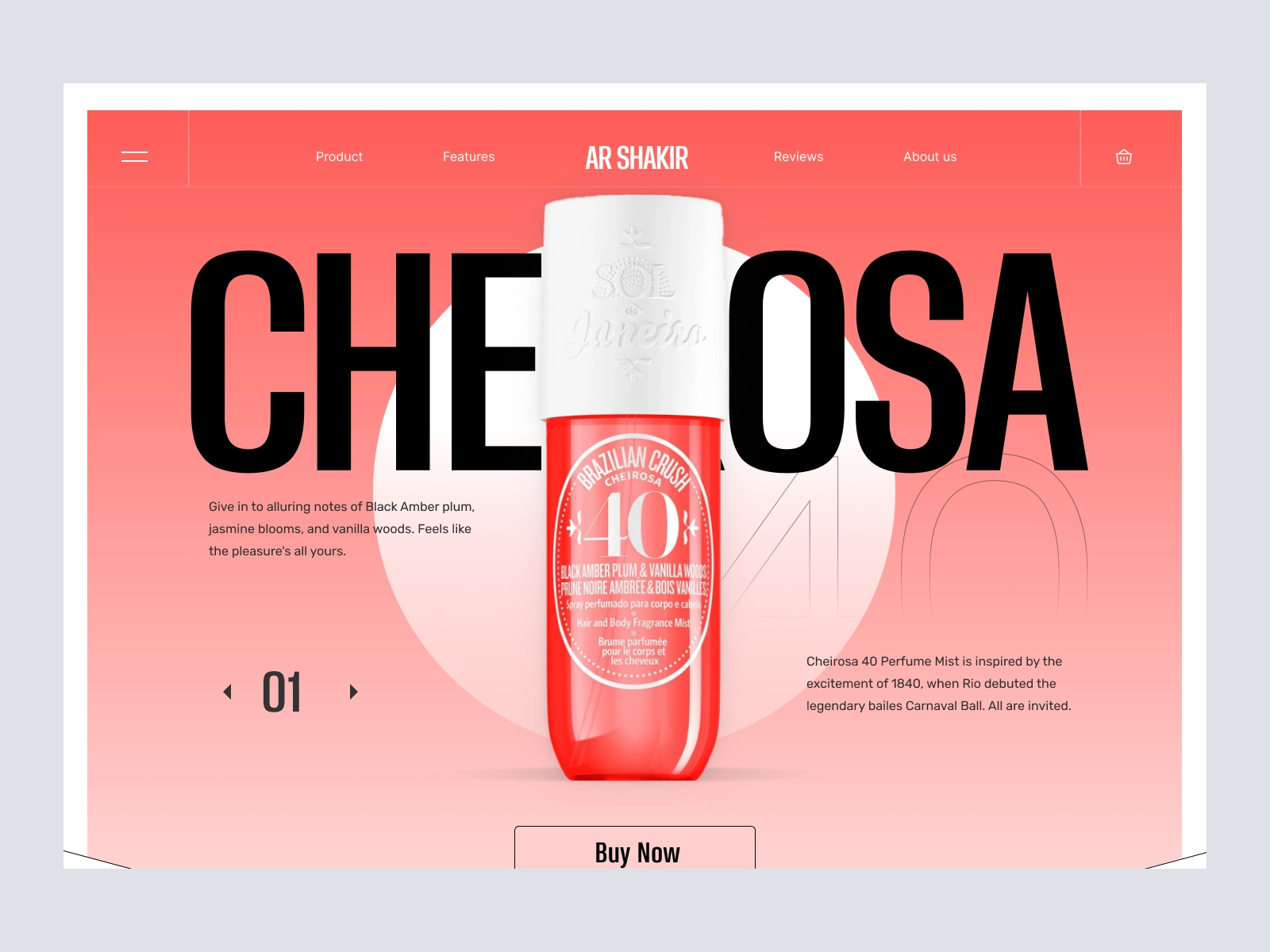 Chierosa - Cosmetics and Beauty Product Store for Adobe XD - screen 1