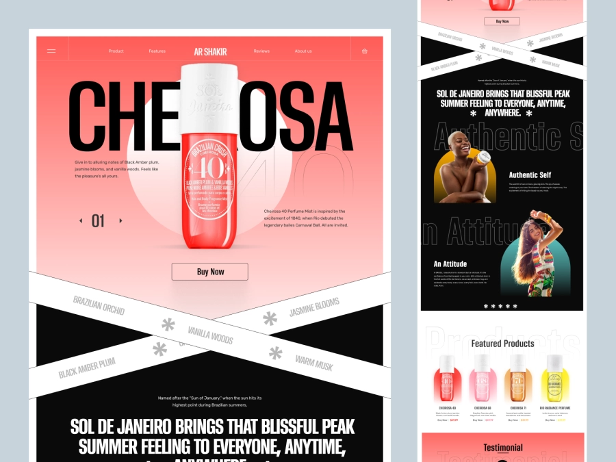 Download Chierosa - Cosmetics and Beauty Product Store for Adobe XD