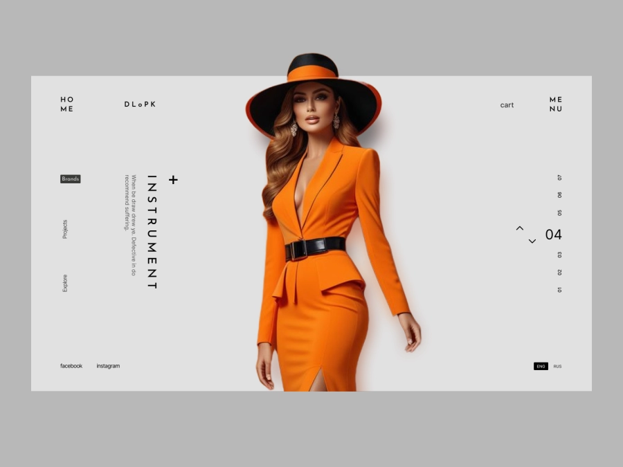 DL.PK - Fashion Store Product Page Design