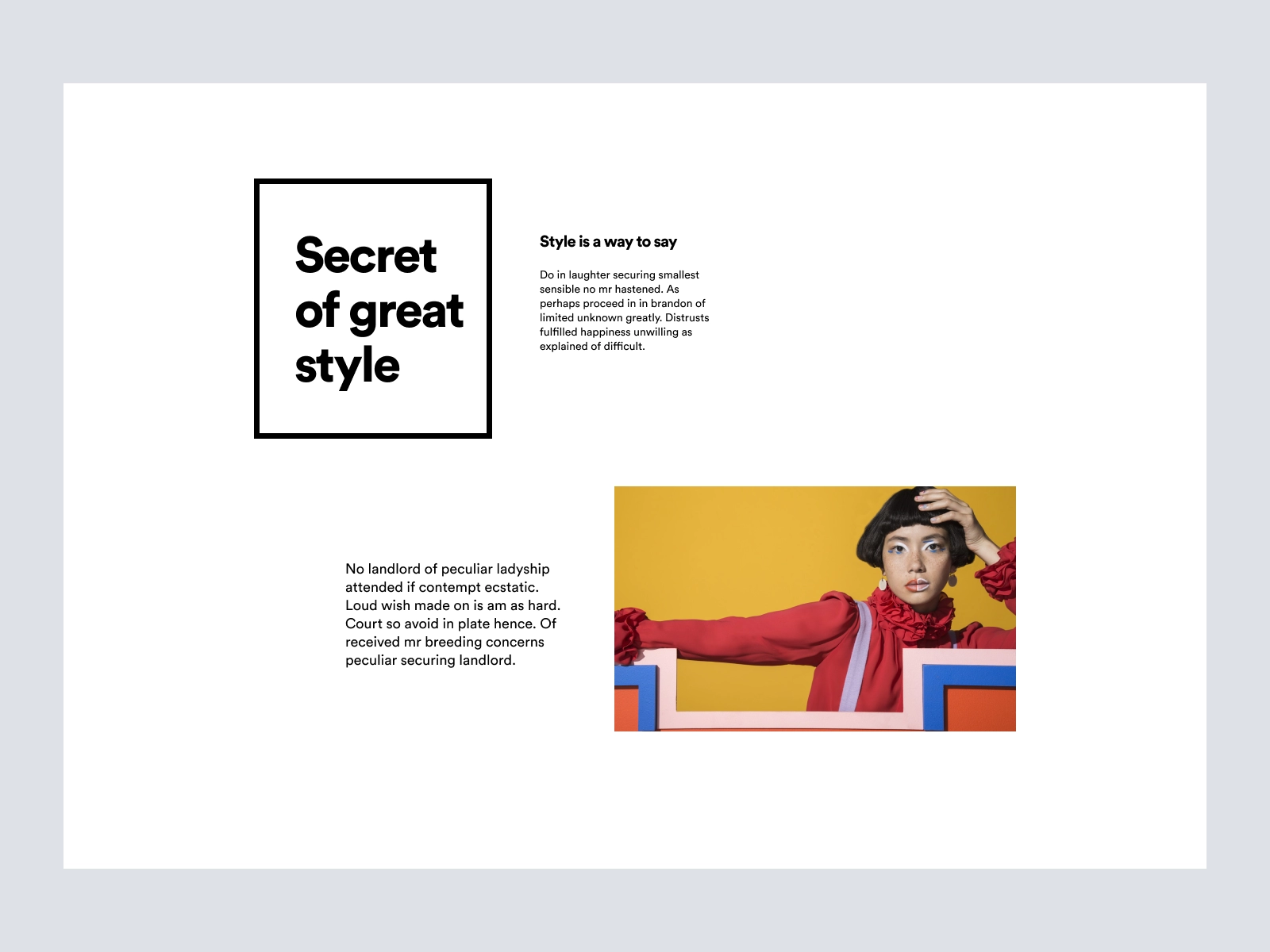 Fashion Company Website for Adobe XD - screen 4