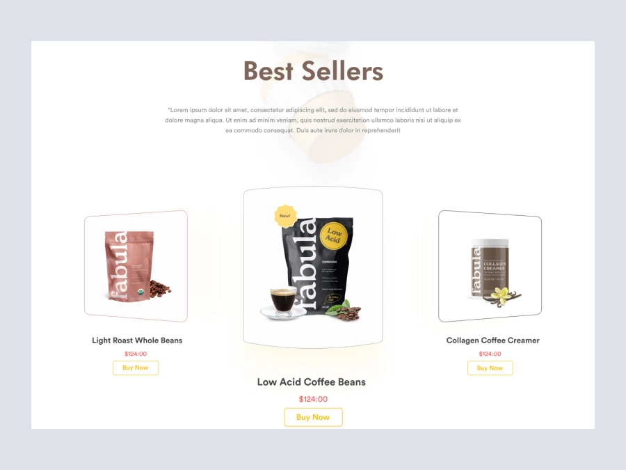 Febula - Organic Tea and Coffee Store for Adobe XD - screen 4