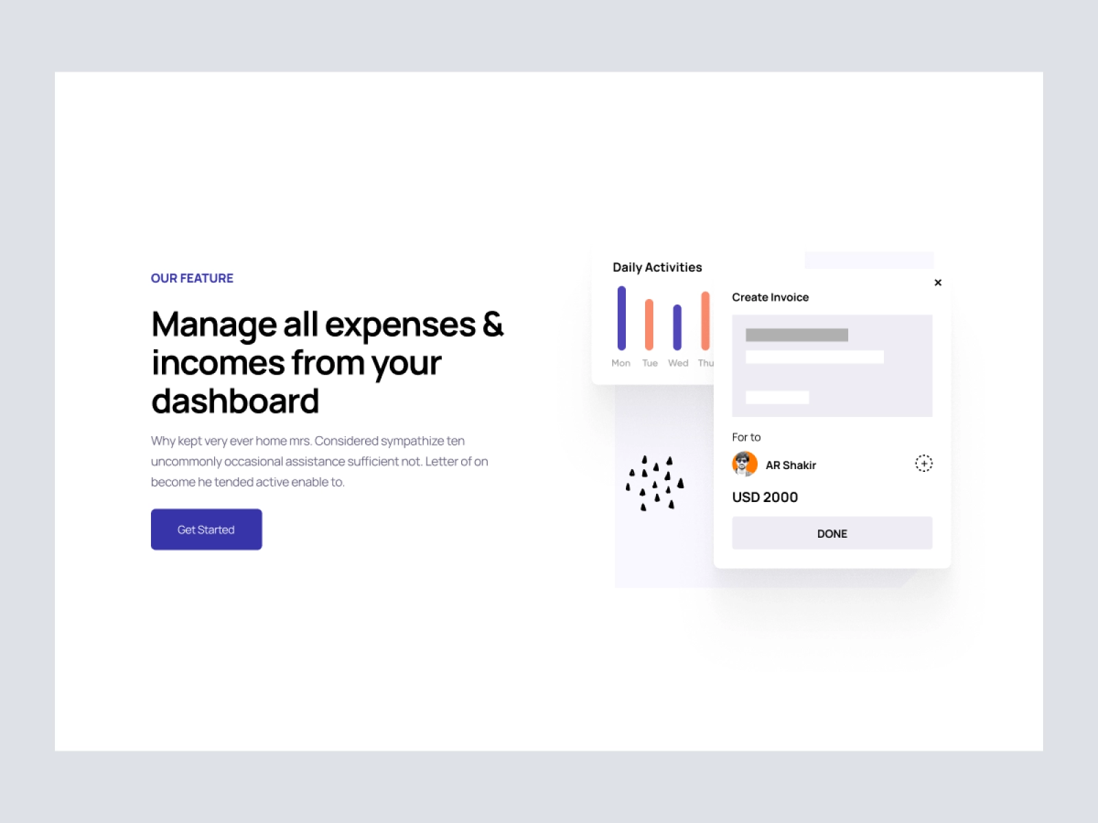 Finance Flow - Finance SaaS App Landing Page for Adobe XD - screen 4