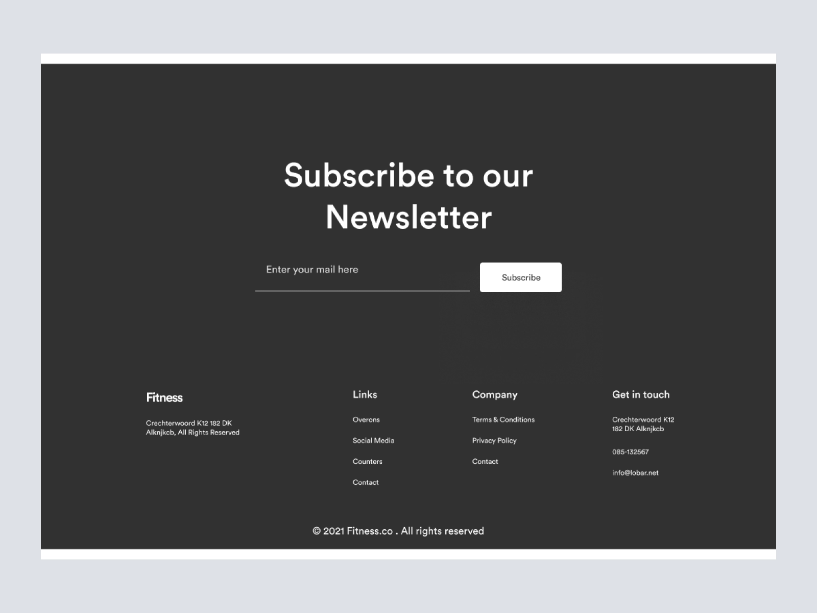 Fitness Trainer Website Design for Adobe XD - Screen 6 Fitness Trainer Website Design for Adobe XD - screen 6