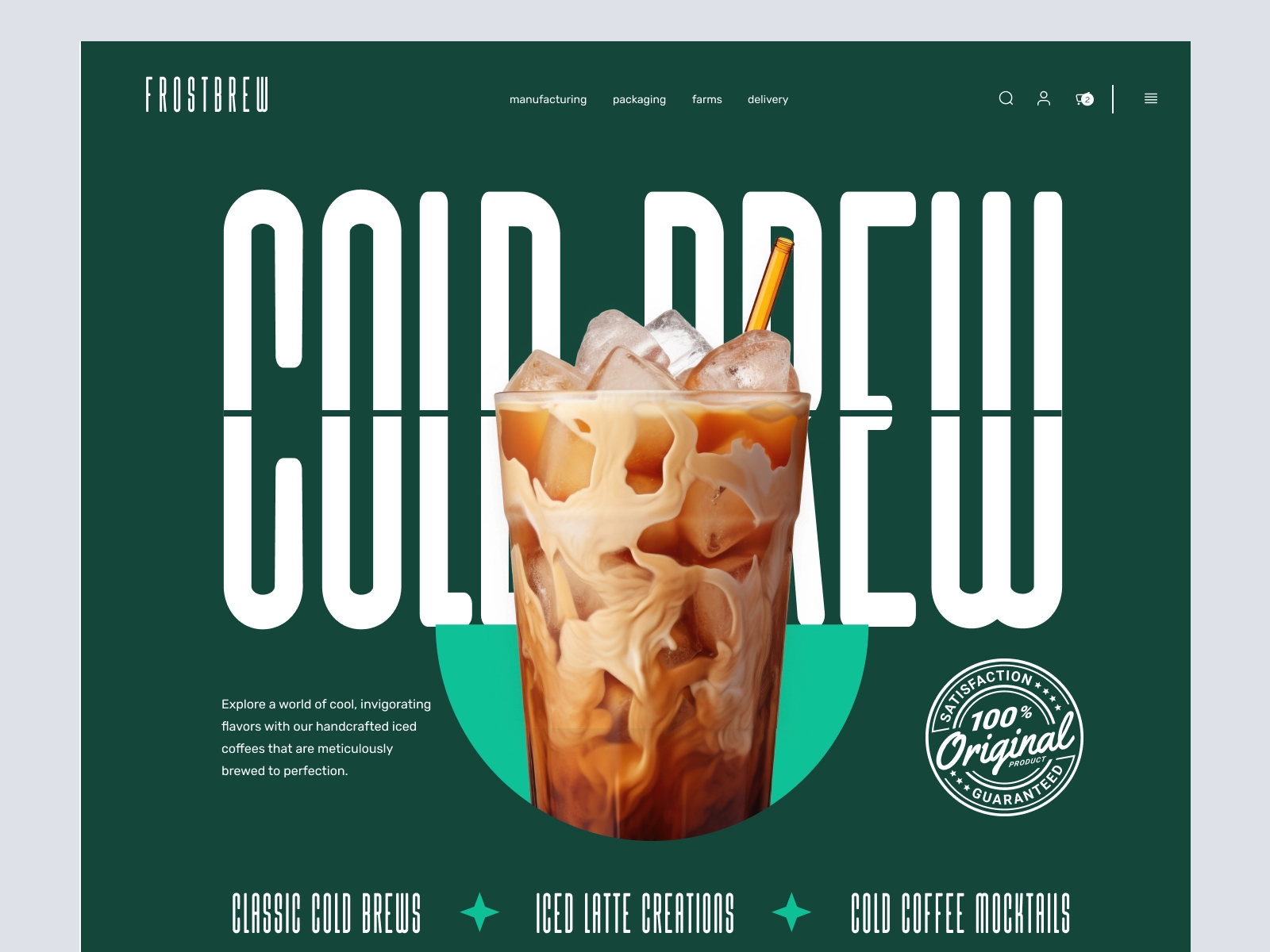 FrostBrew - Coffee and Tea Store for Adobe XD - screen 1