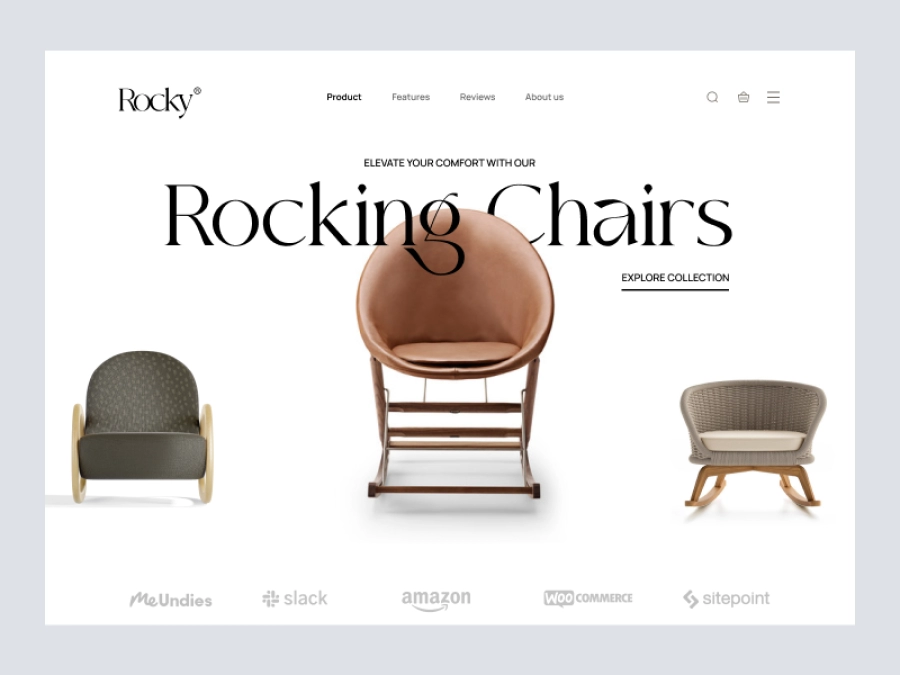 Download Furniture Website Hero for Adobe XD