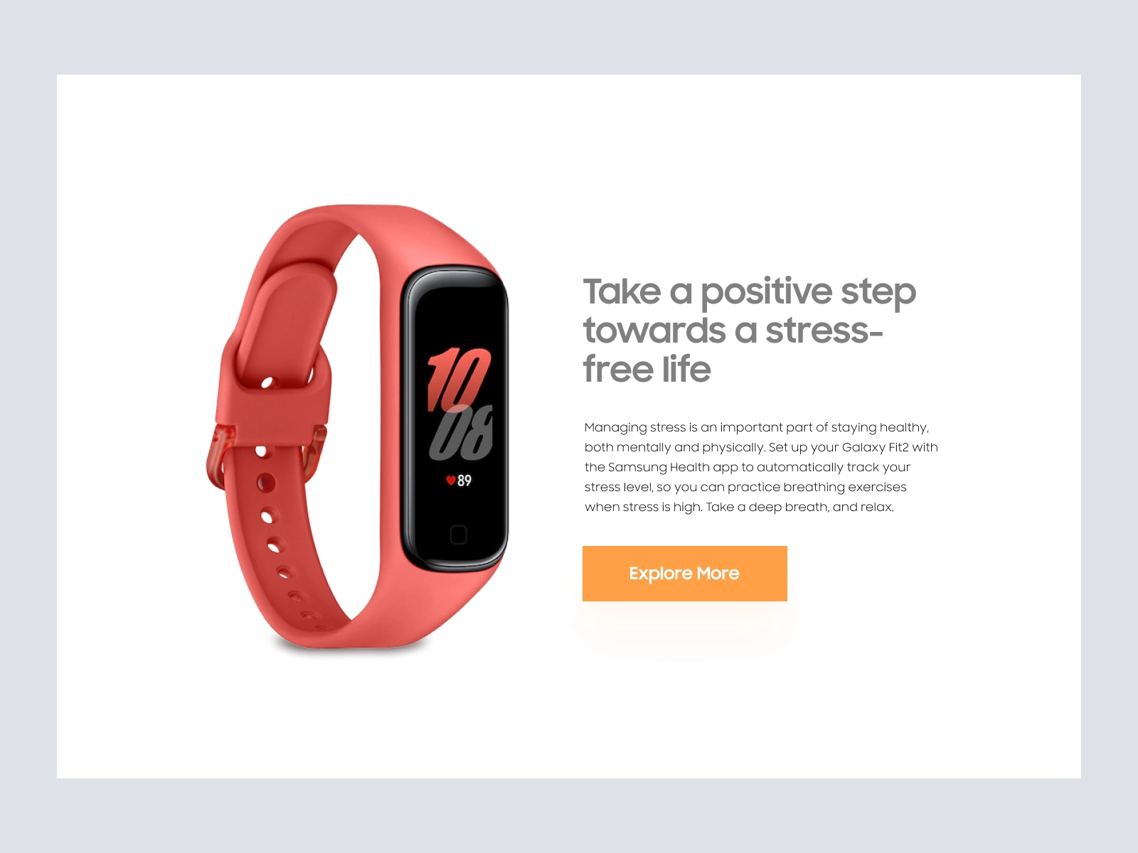 GalaxyFit - SmartWatch Website Design for Adobe XD - screen 3