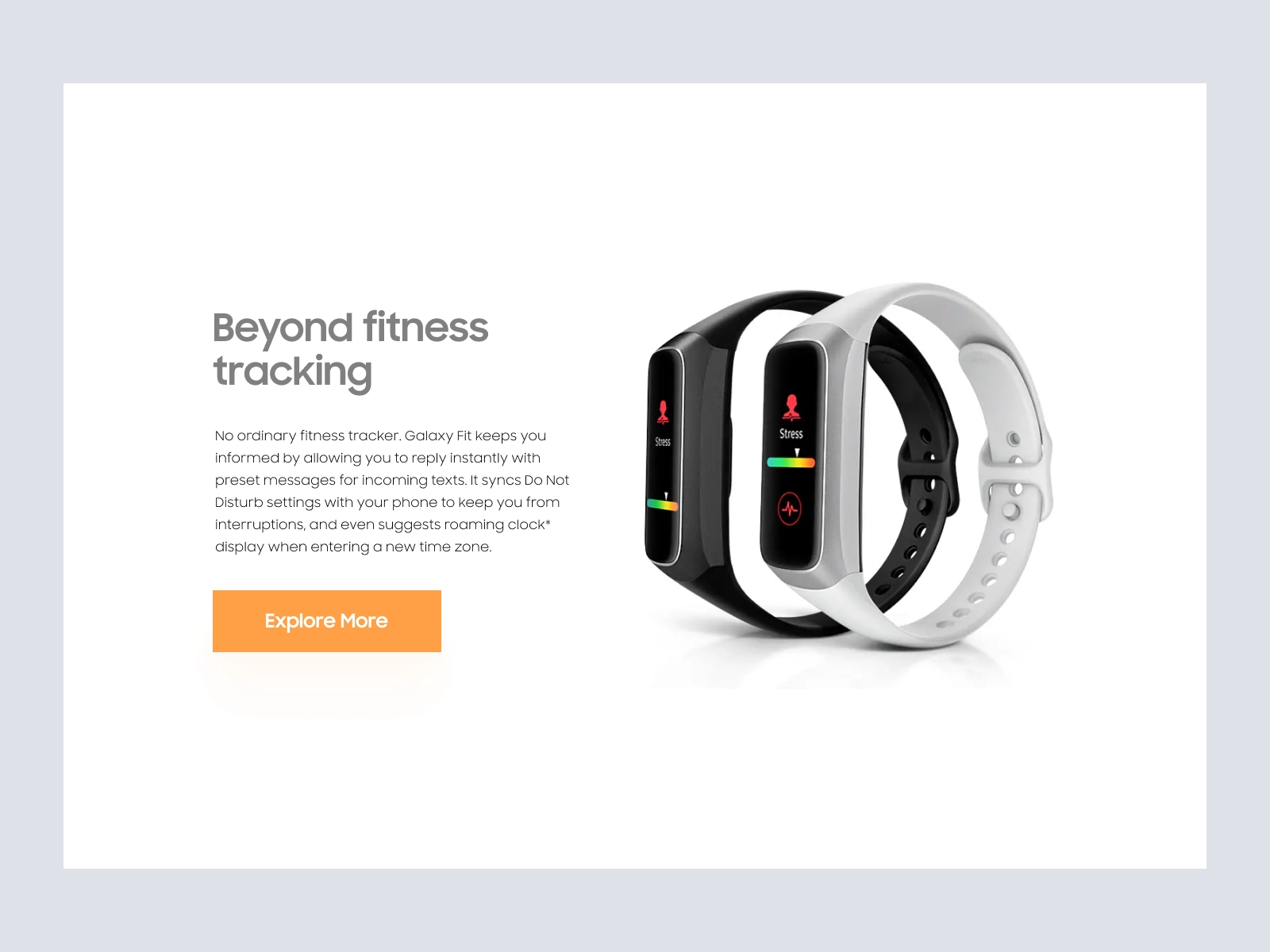 GalaxyFit - SmartWatch Website Design for Adobe XD - screen 4