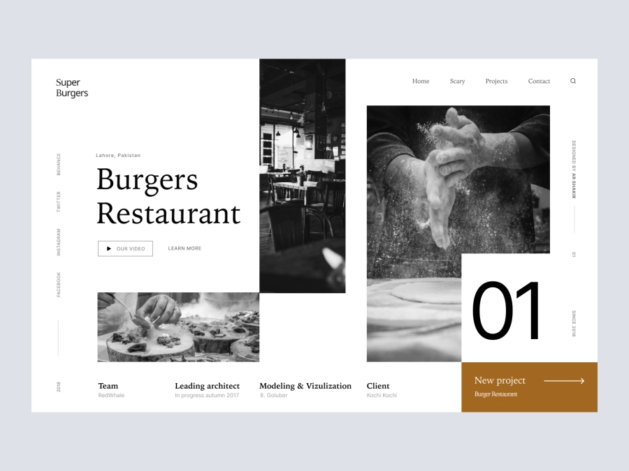 Download Hero Section For Restaurant for Adobe XD