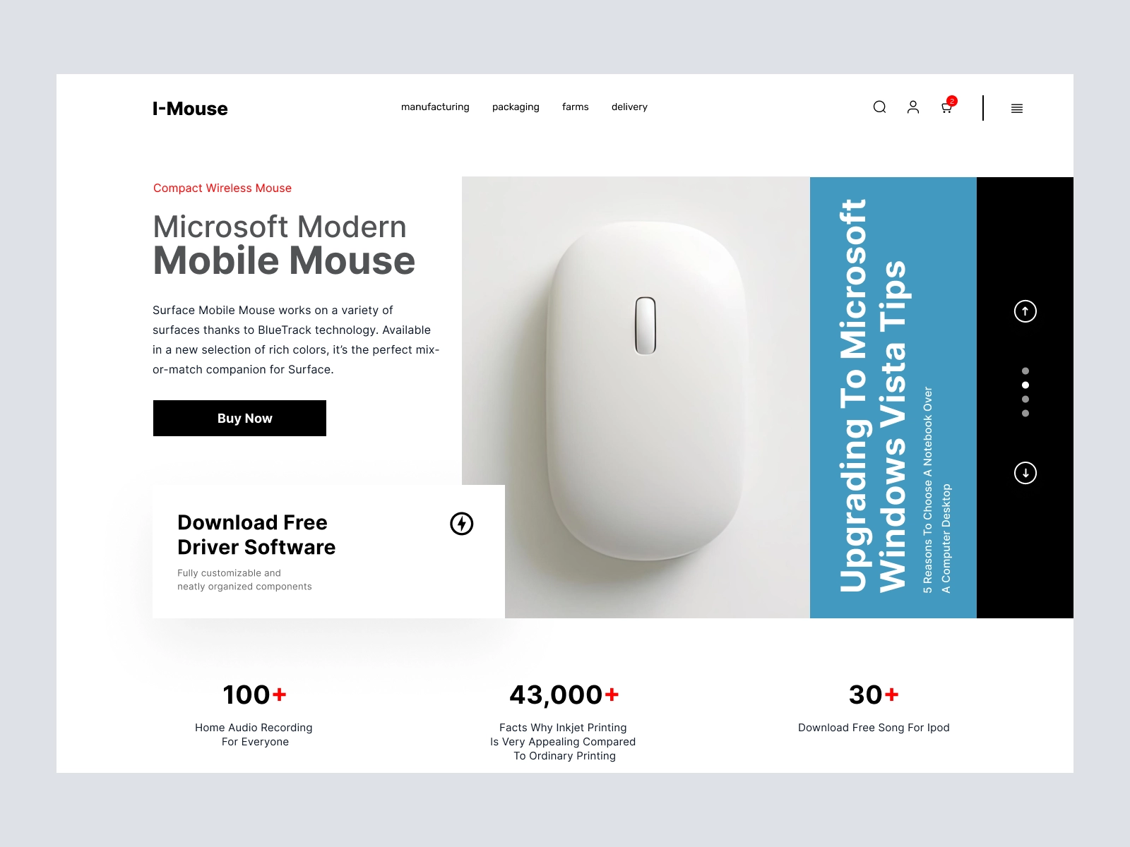 I-Mouse - Computer Hardware Store for Adobe XD - screen 1