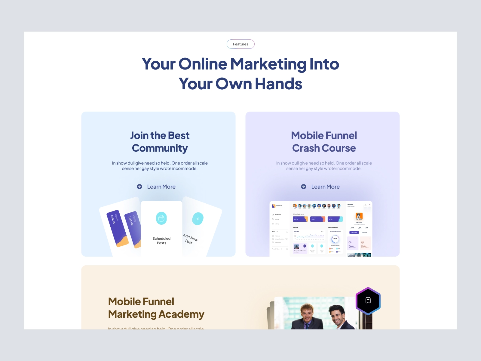 iFunnel - SaaS Landing Page Design for Adobe XD - screen 6