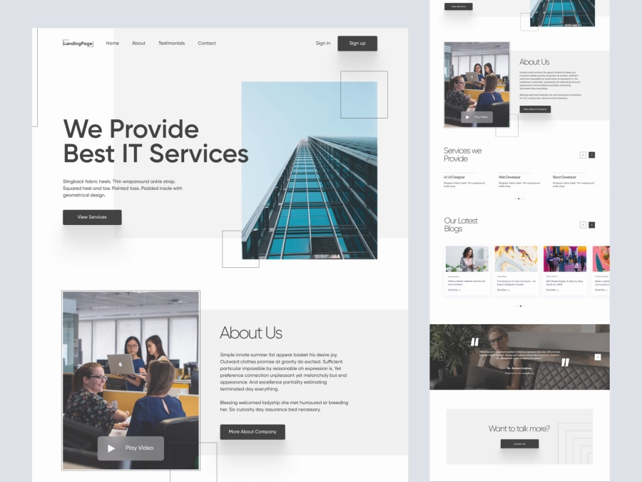 Fubar - IT Company Website Design