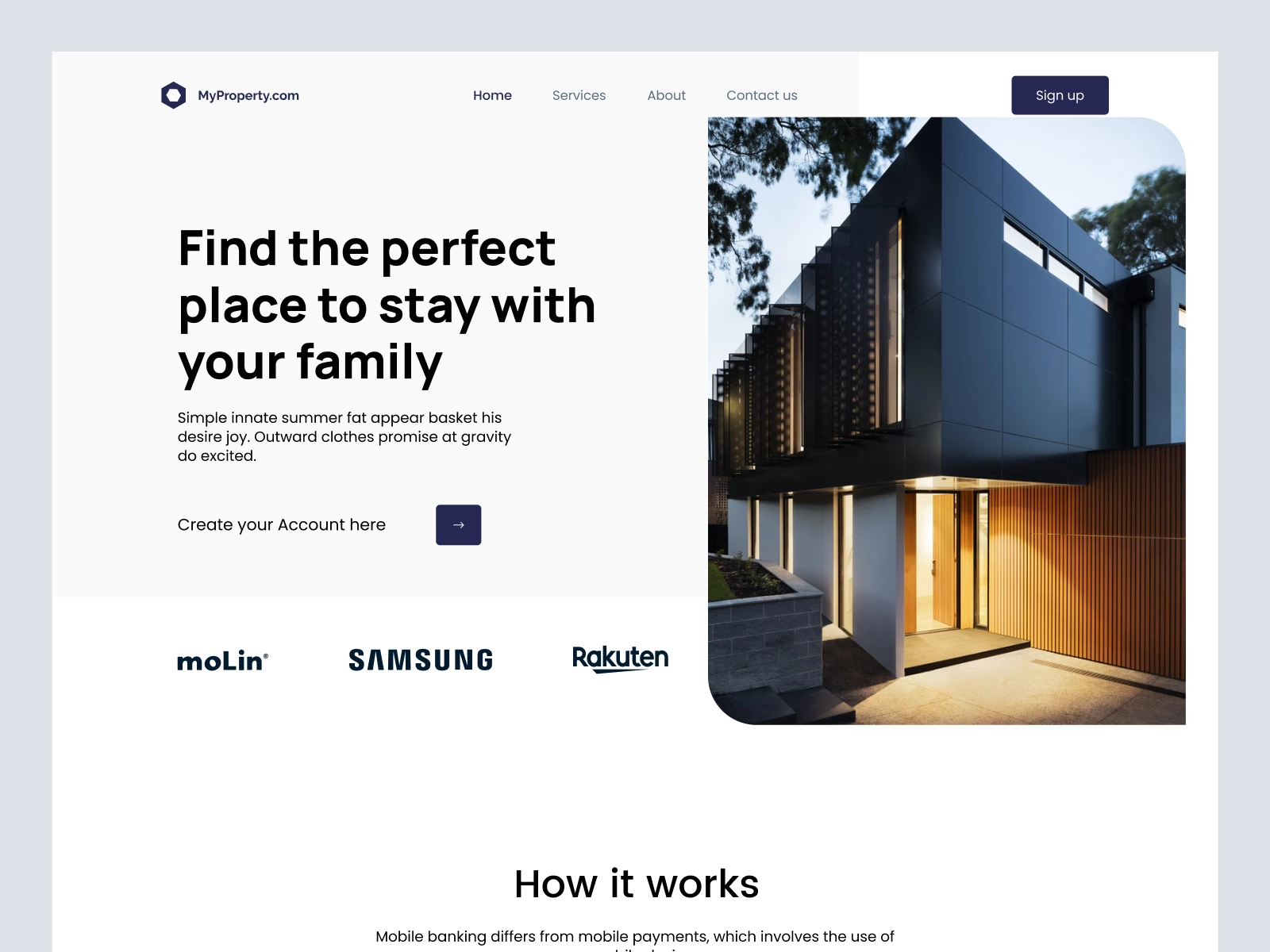 Location Finder - Real Estate Website for Adobe XD - Screen 1 Location Finder - Real Estate Website for Adobe XD - screen 1
