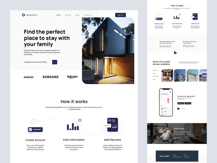 Download Location Finder - Real Estate Website for Adobe XD