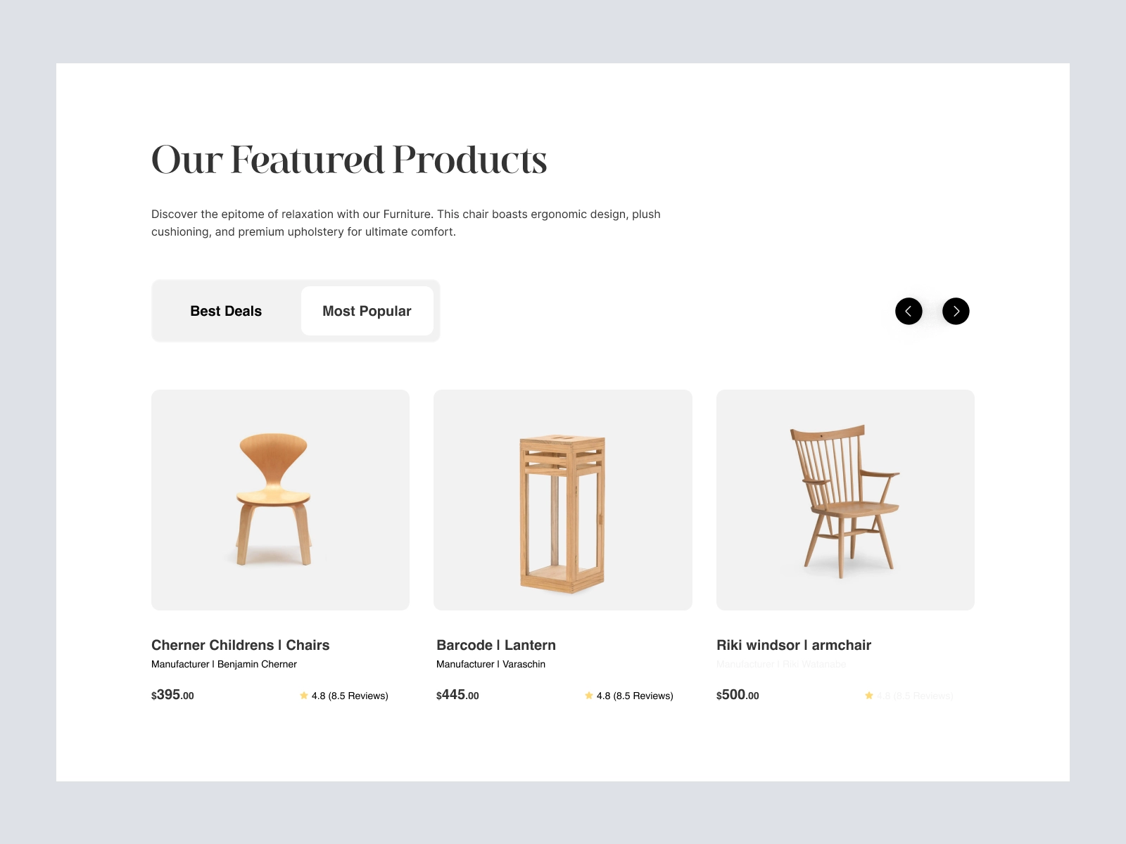 Luxora - Modern Furniture Store for Adobe XD - screen 4