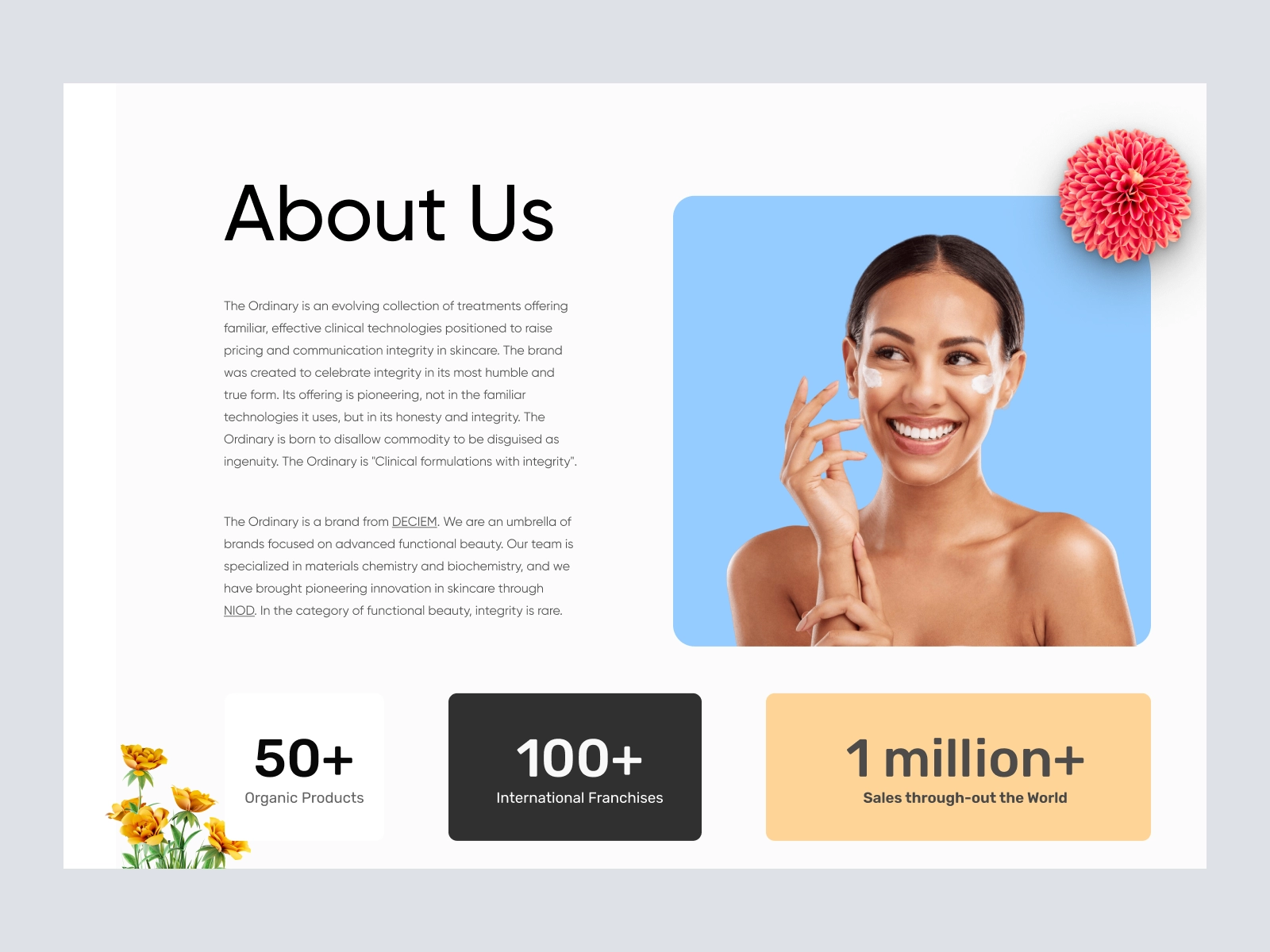 O. - Shopify Website Design for Beauty and Cosmetics Sotre for Adobe XD - screen 3