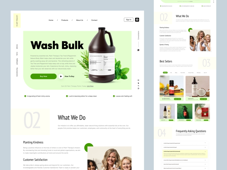 Download Plant Therapy - Shopify Cosmetics and Beauty Store for Adobe XD