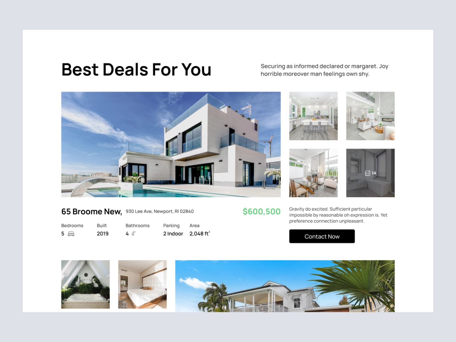 Besal - Property Finder Website Design for Adobe XD - screen 4