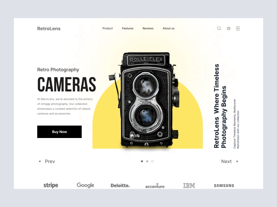 RetroLens - Camera Store for Adobe XD - screen 1