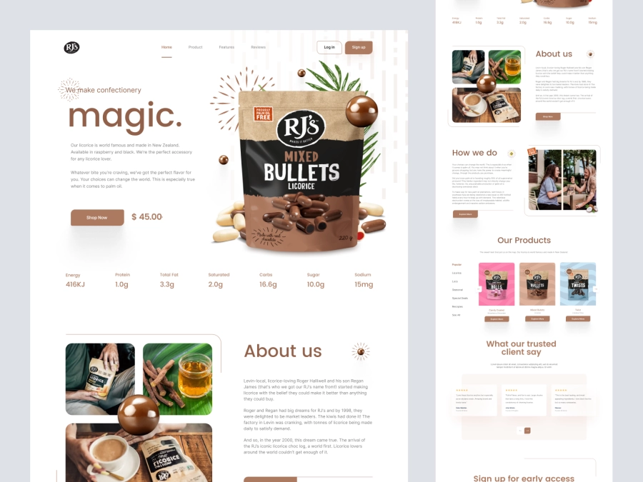 Download RJs - Tea and Coffee Store for Adobe XD