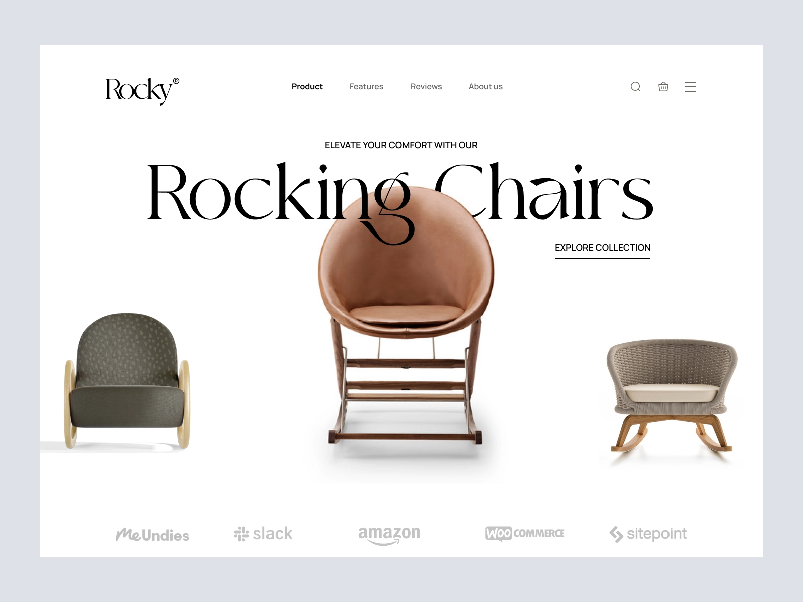 Rockey - Furniture Store Design for Adobe XD - screen 1