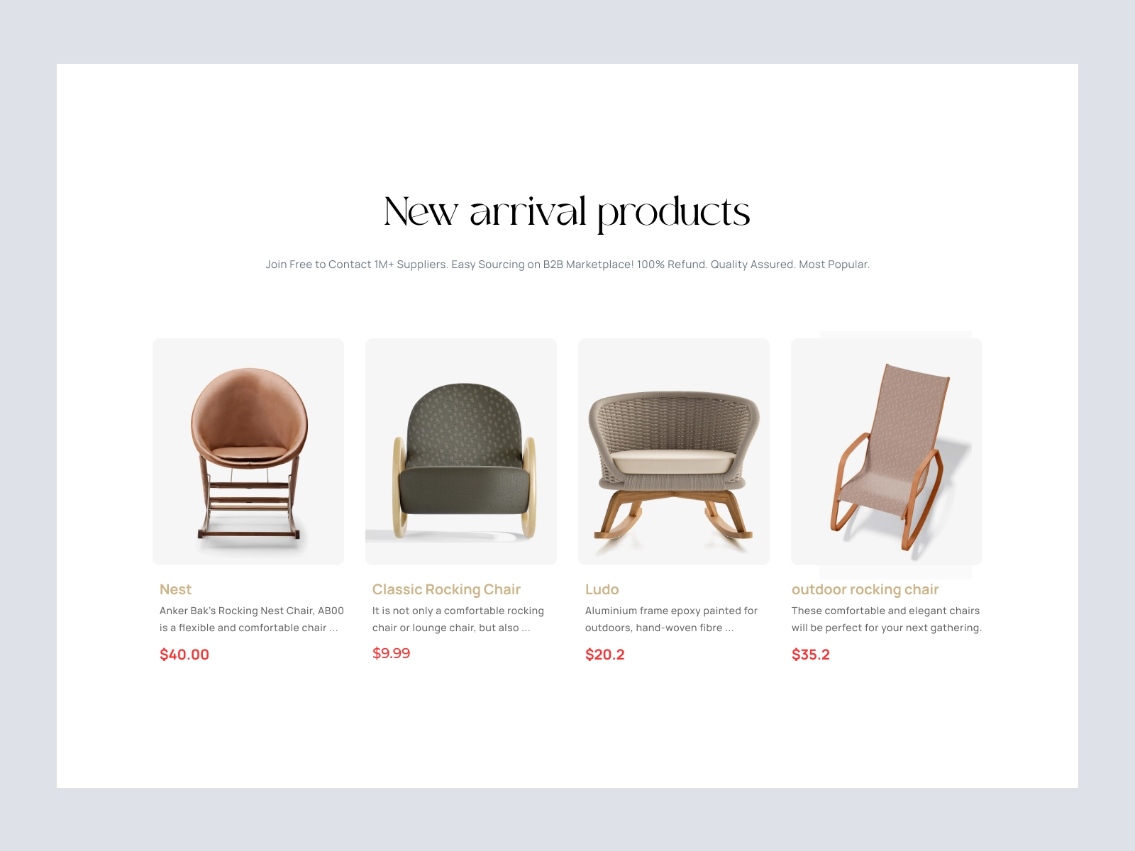 Rockey - Furniture Store Design for Adobe XD - screen 4