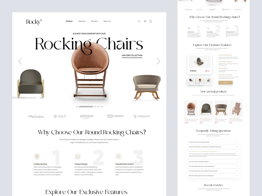 Download Rockey - Furniture Store Design for Adobe XD