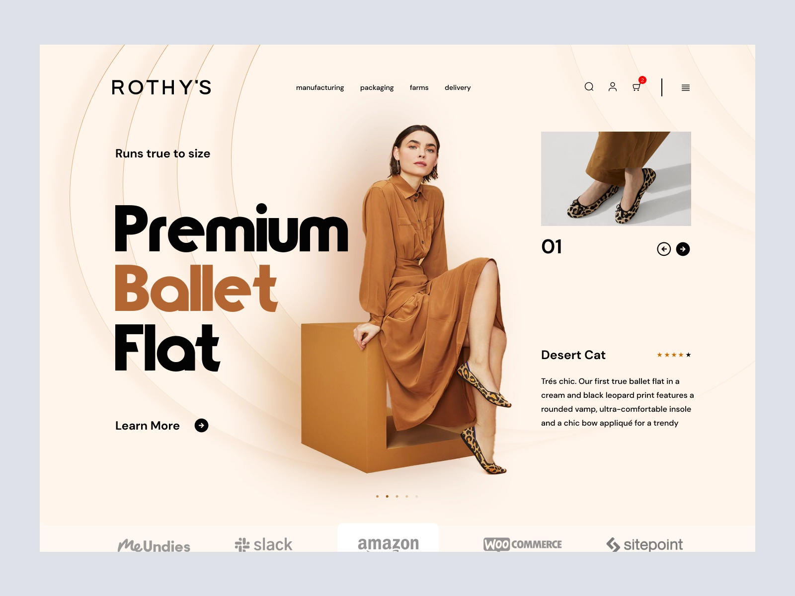 Rothy's - Women Fashion Store for Adobe XD - screen 1