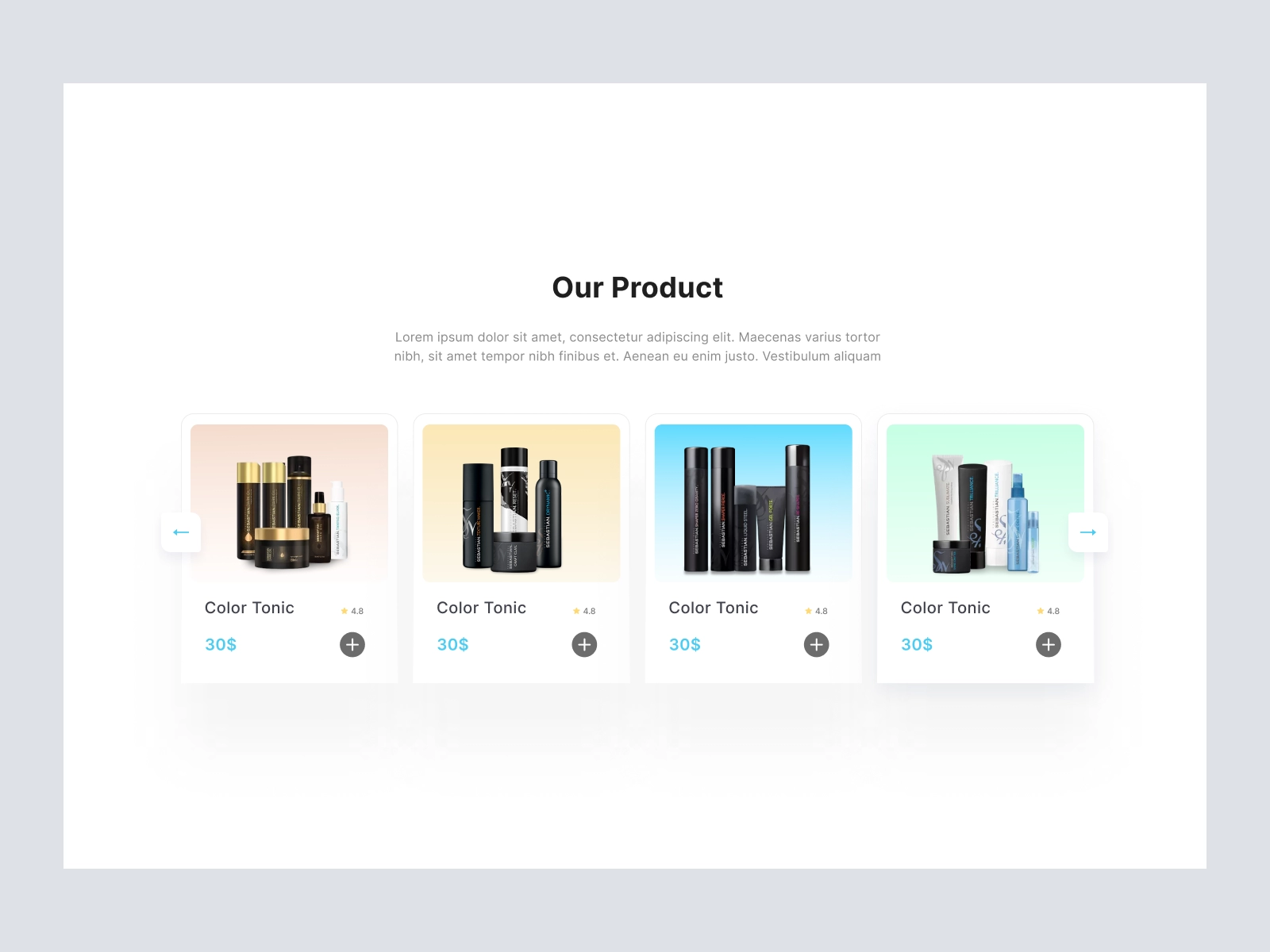 Sebastian - Perfume and Body Clones Shopify Store Design for Adobe XD - screen 3