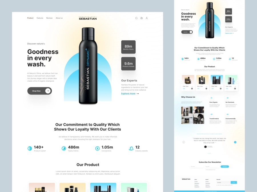 Download Sebastian - Perfume and Body Clones Shopify Store Design for Adobe XD