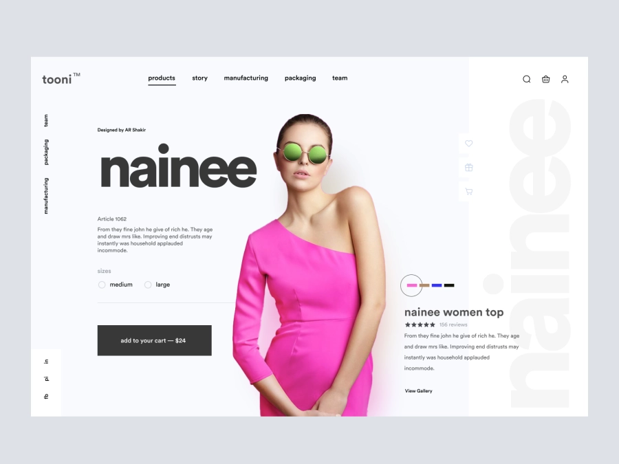Download Toon - Shopify Fashion Store Hero Concept for Adobe XD