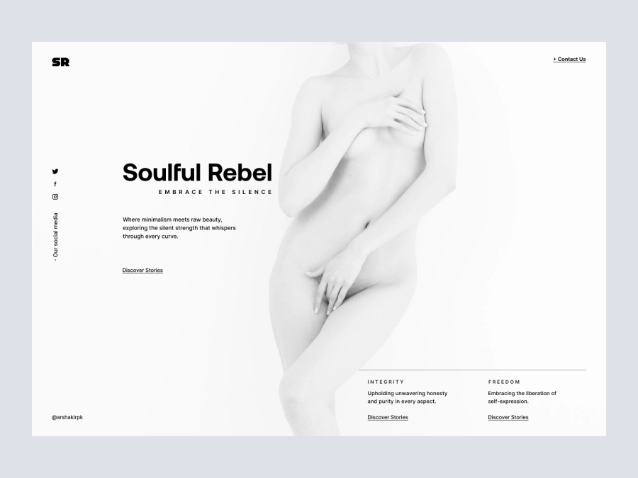 Download Soulful Rebel - Beauty Blog Design for Adobe XD