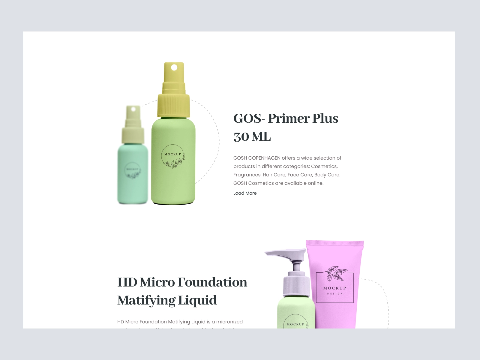 Sunny - Cosmetics Shopify Store for Adobe XD - screen 1