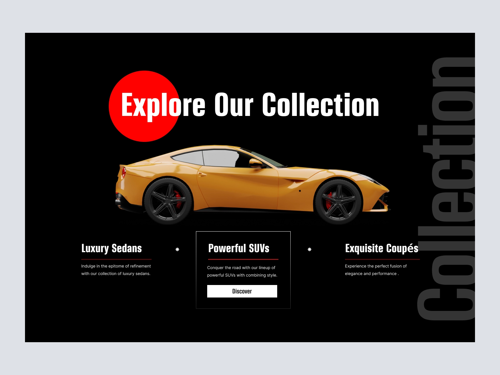 Velociy - Retro Cars Store Website Design for Adobe XD - screen 2