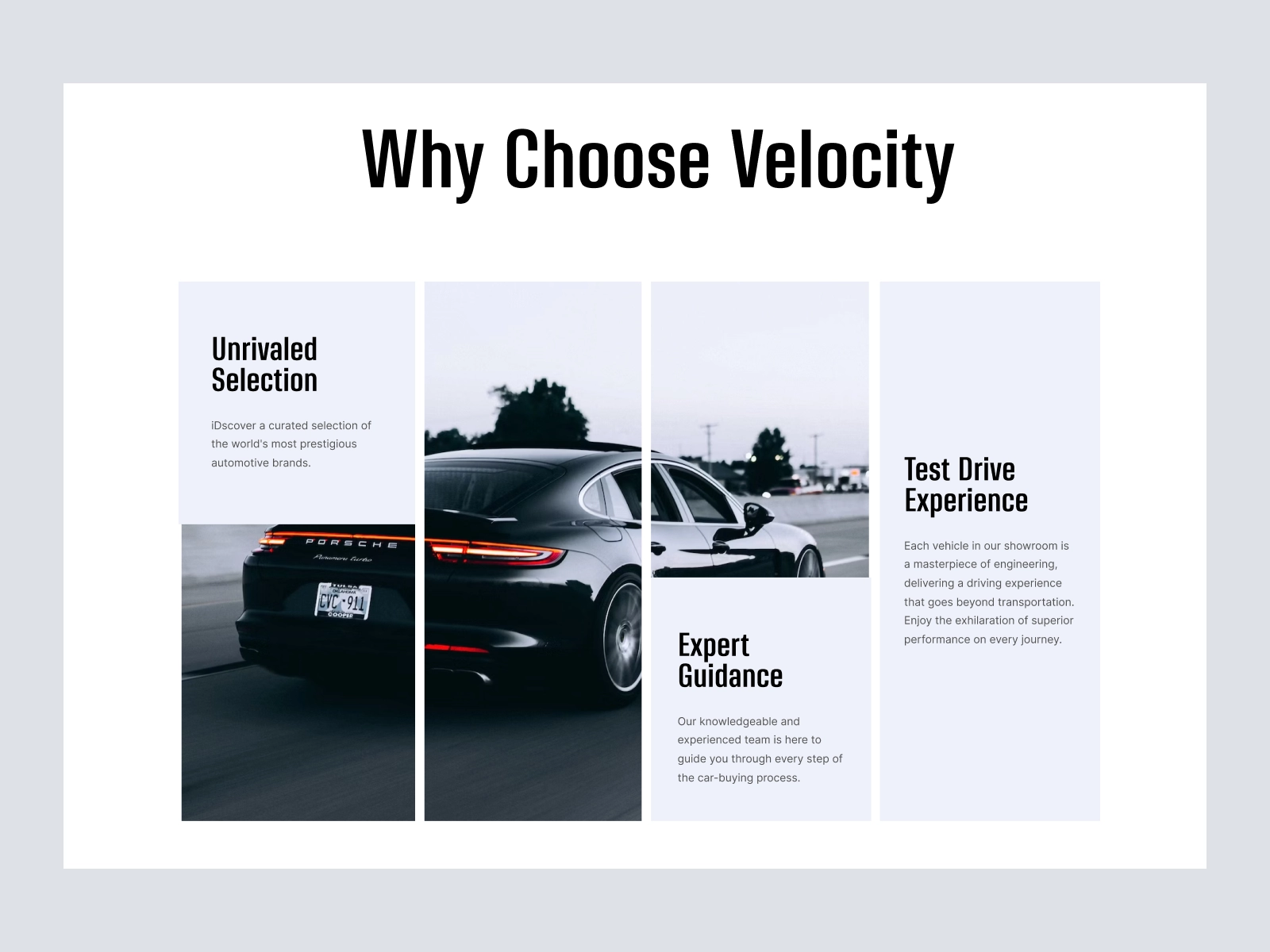 Velociy - Retro Cars Store Website Design for Adobe XD - screen 5