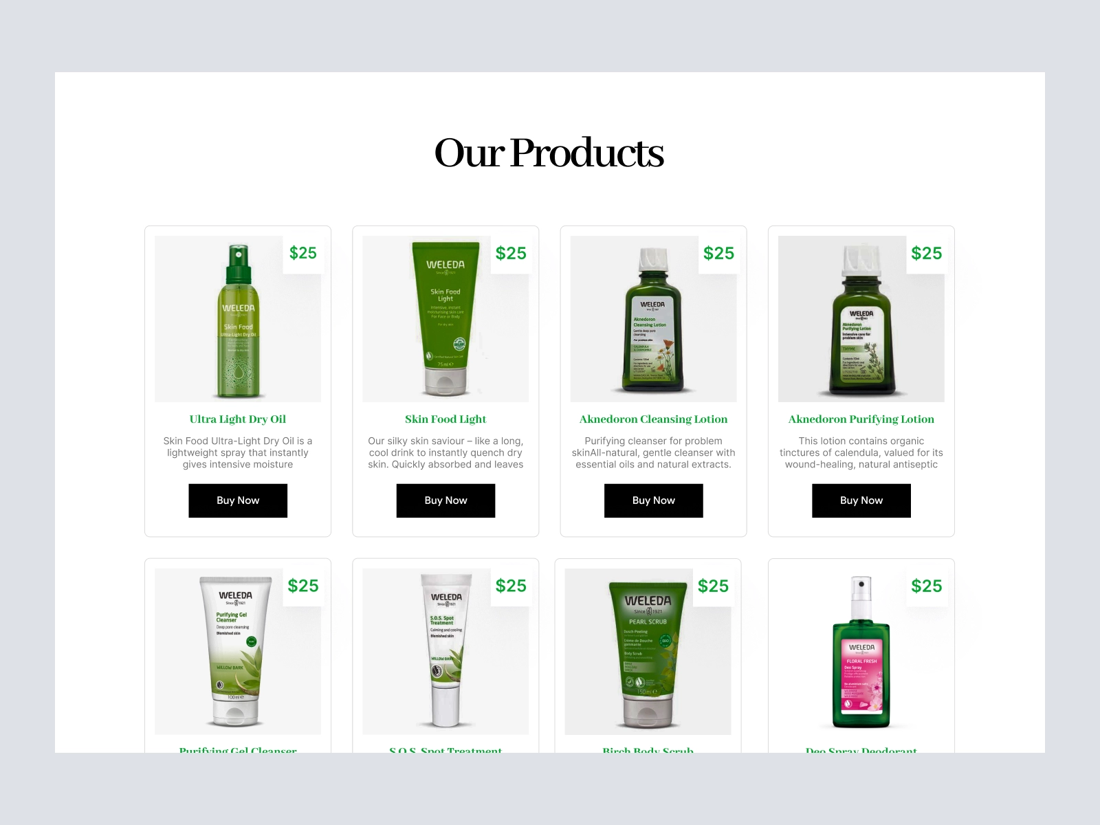Weleda - Cosmetics and Beauty Store for Adobe XD - screen 3