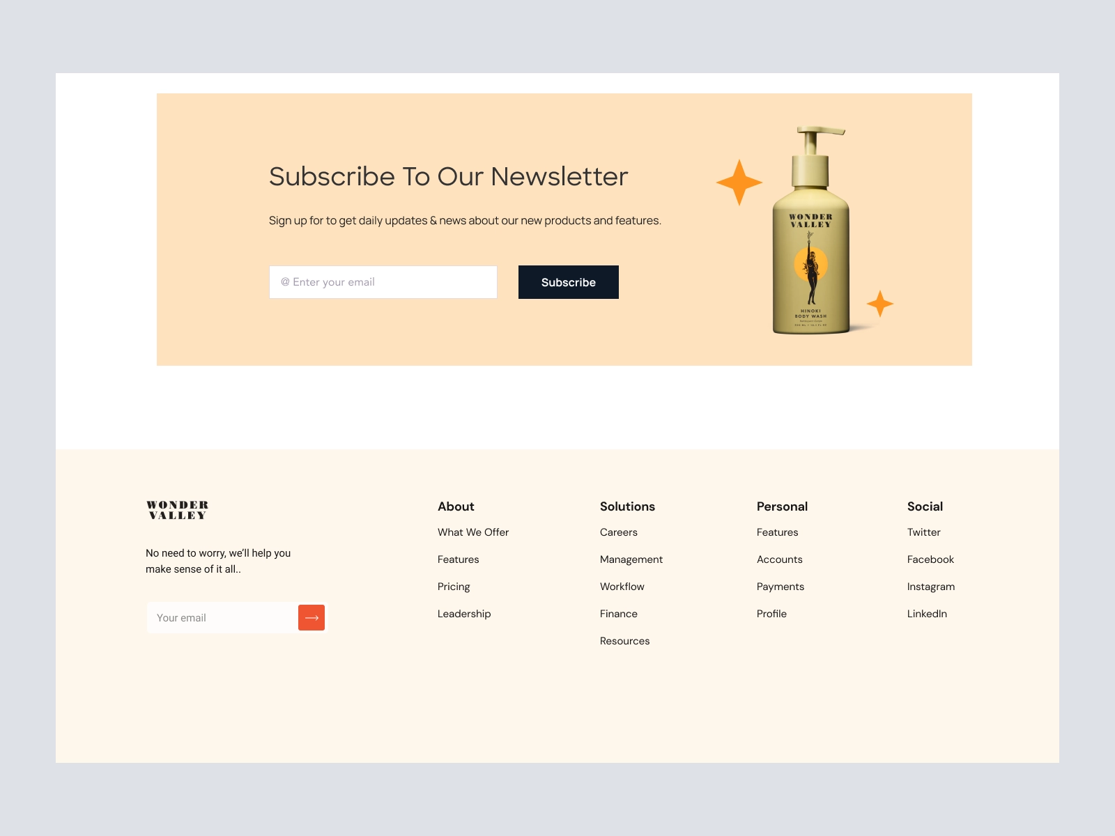 Wonder Valley - Olive Oil Shopify Store Design for Adobe XD - screen 6